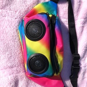 Rainbow Fanny Pack with Built-in Radio